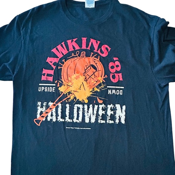 Stranger Things Halloween Hawkins 85 The Upside Down T Shirt Large - Picture 1 of 3